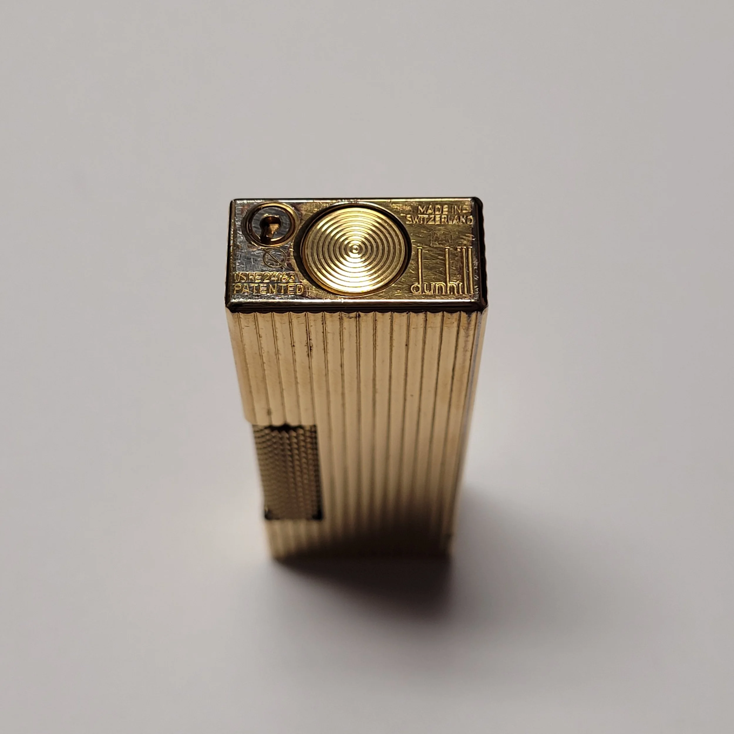 Alfred Dunhill Rollagas Gold Plated Lines Design — Elegant